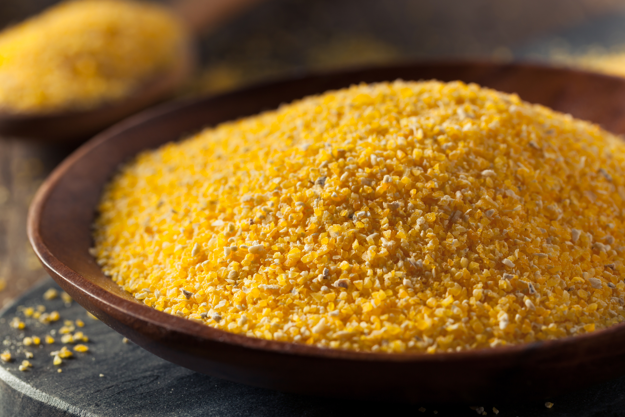 Corn meal in a bowl