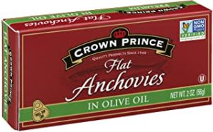 canned or tinned anchovies
