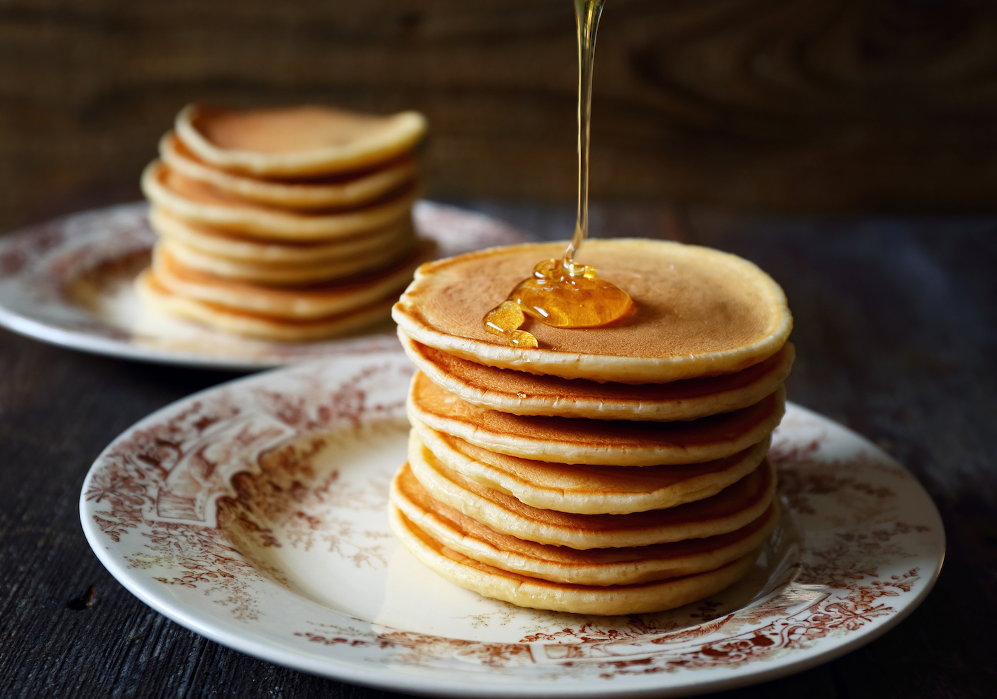 Pancakes with honey