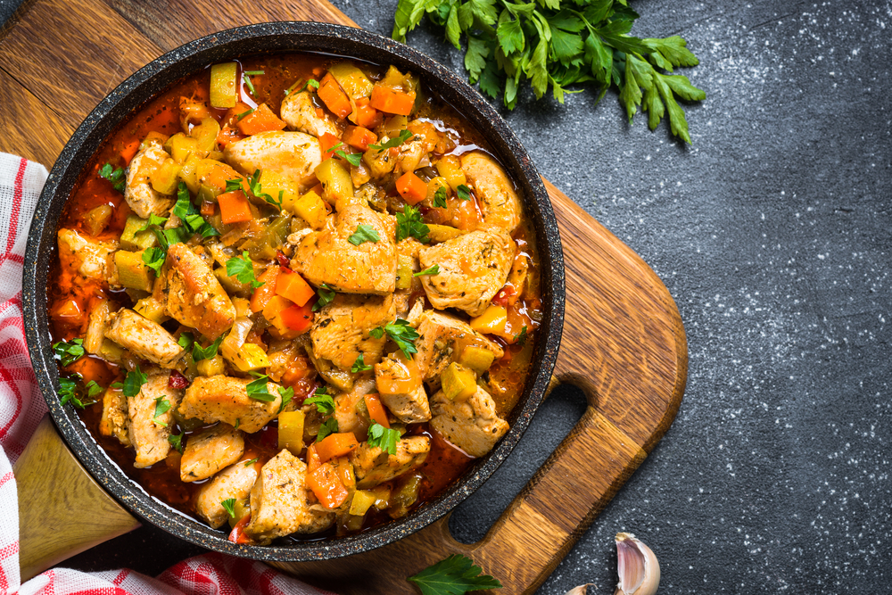Chicken stew with vegetables
