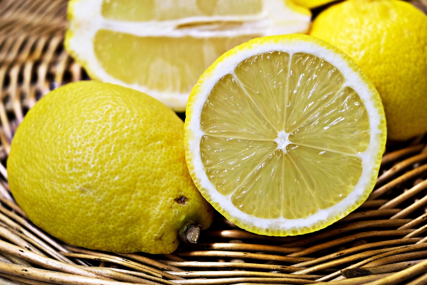 Lemons in Basket