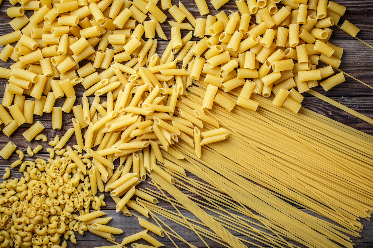 Dried macaroni and other pasta