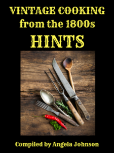 vintage cooking: hints book