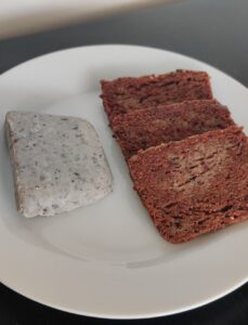 Scrapple, cooked and uncooked