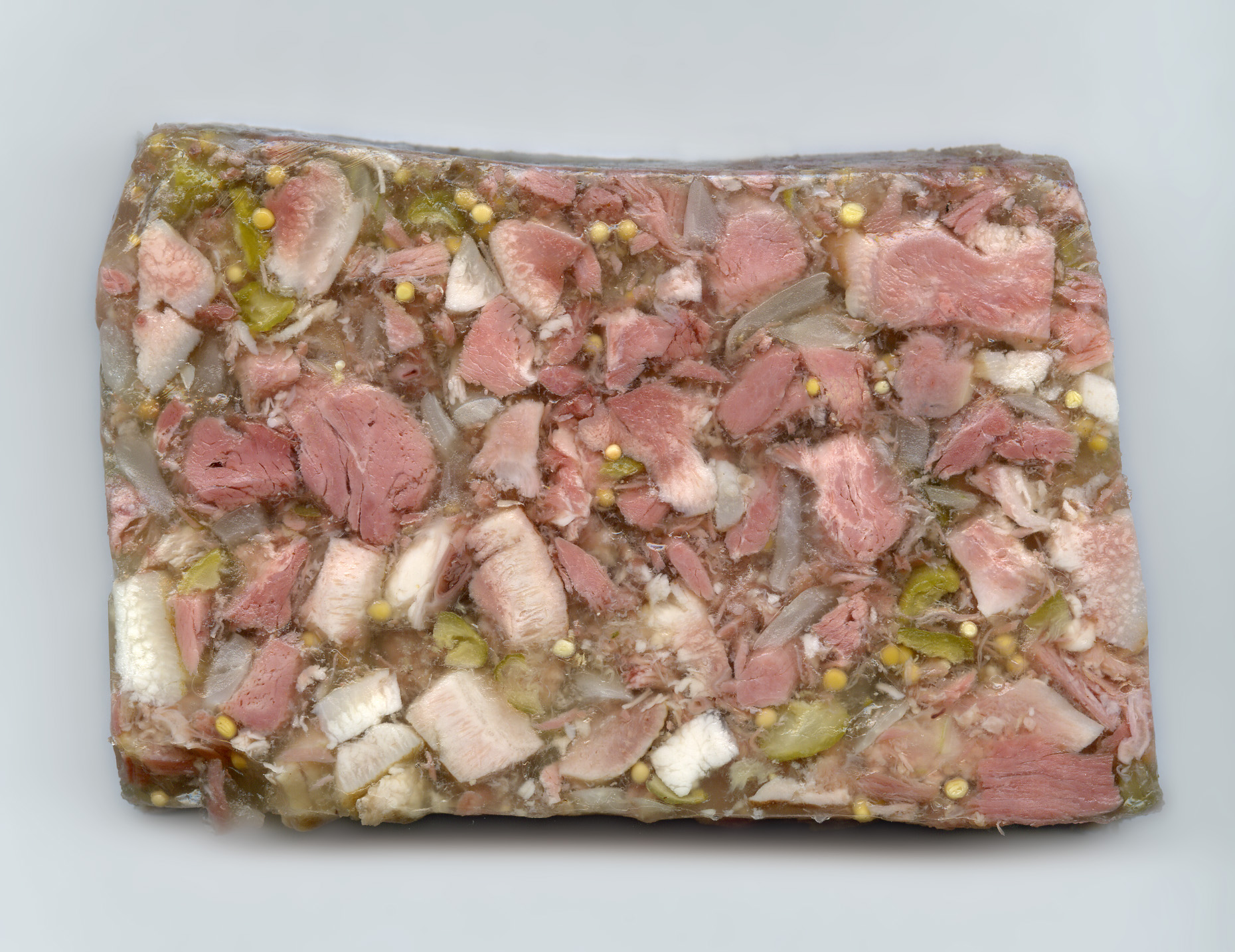 a slice of head cheese