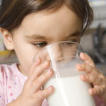 girl drinking milk