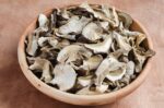 Dried Mushrooms in a Bowl