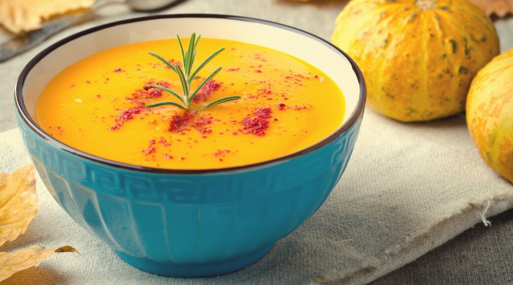 pumpkin puree with rosemary and paprika