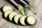 sliced eggplant (aubergine)