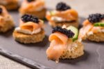 smoked salmon canapes