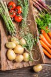 Fresh Vegetables on wood