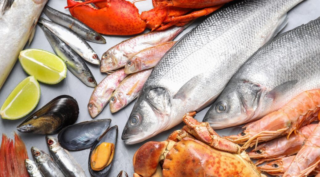 Fresh seafood and fish