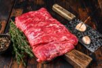 Raw beef brisket ready to cook.